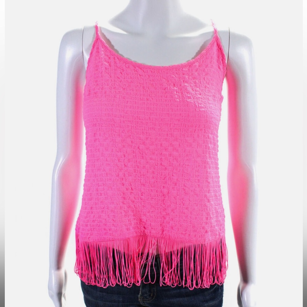 Pink Fringe Women's Top